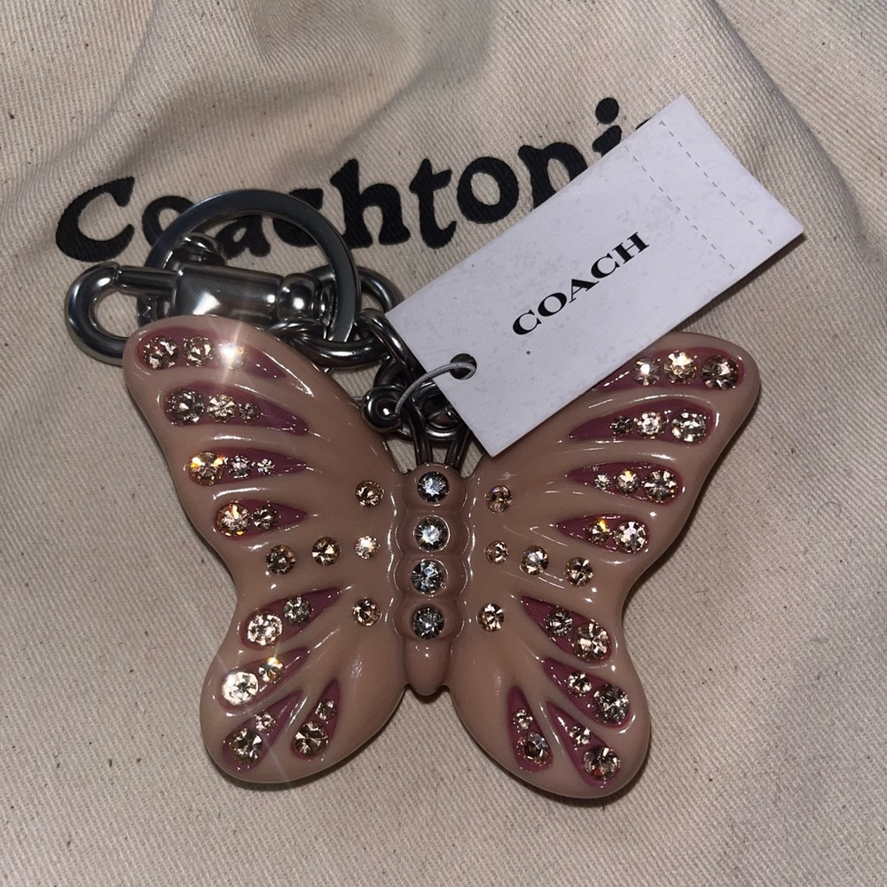 Coach butterfly bag charm authentic - Picture 5 of 5